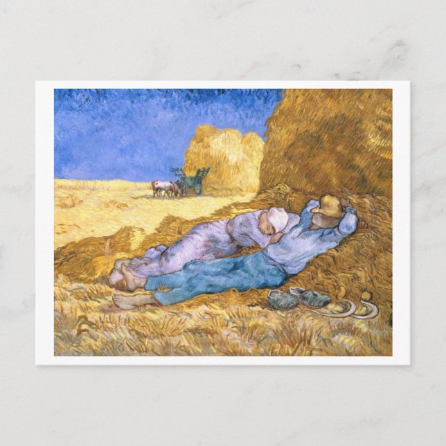 Carte Postale Vincent van Gogh | Midi, La Siesta, après Millet (Devant)