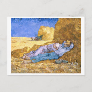 Carte Postale Vincent van Gogh Midi, La Siesta, après Millet