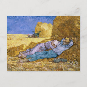 Carte Postale Vincent van Gogh Midi, La Siesta, après Millet