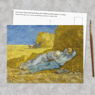 Carte Postale Vincent Van Gogh - Midi, repos du travail / La Sie