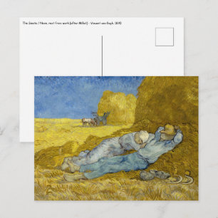 Carte Postale Vincent Van Gogh - Mion, Repos / Travail / Siesta