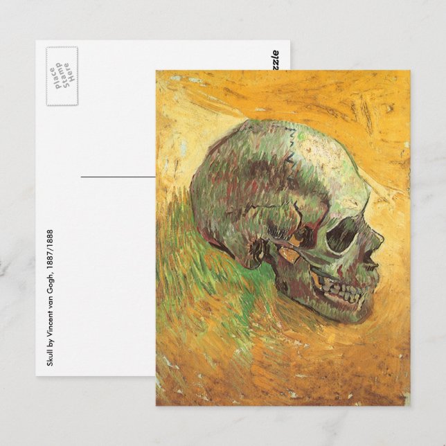 Carte Postale Vincent van Gogh - Nature morte avec crâne (Devant / Derrière)