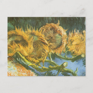 Carte Postale Vincent van Gogh - Nature morte : Quatre tournesol