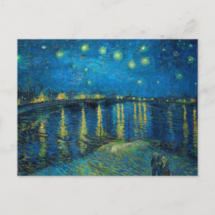 Carte Postale Vincent Van Gogh Nuit étoilée sur le Rhône