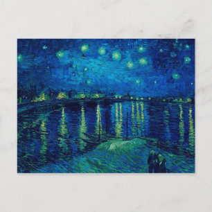 Carte Postale Vincent Van Gogh - Nuit étoilée sur le Rhône