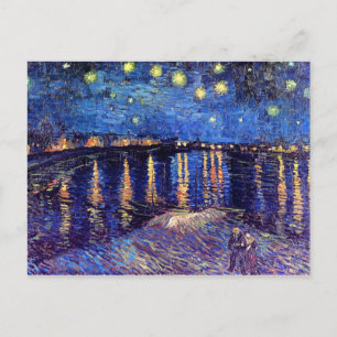 Carte Postale Vincent Van Gogh - Nuit étoilée Sur Le Rhône