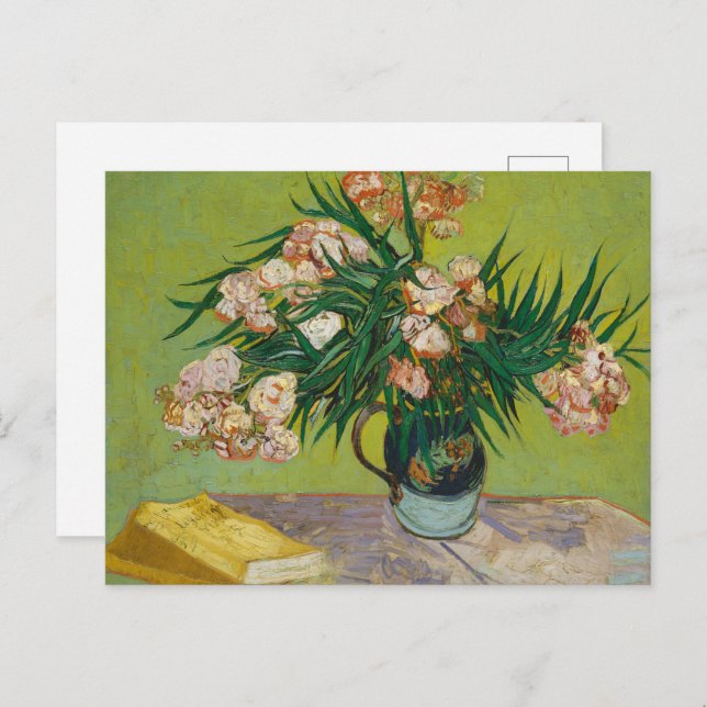 Carte Postale Vincent Van Gogh Oleander Vie morte (Devant / Derrière)