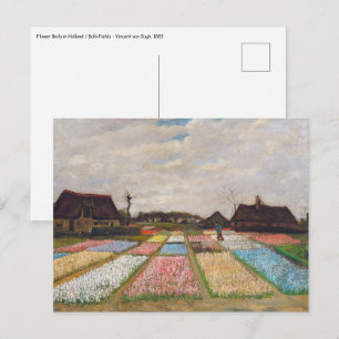 Carte Postale Vincent van Gogh - Parterres de fleurs en Hollande