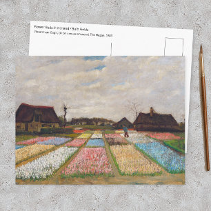 Carte Postale Vincent van Gogh - Parterres de fleurs en Hollande