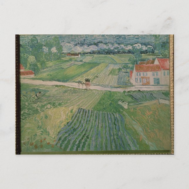 Carte Postale Vincent van Gogh | Paysage à Auvers (Devant)