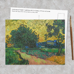 Carte Postale Vincent van Gogh - Paysage au crépuscule