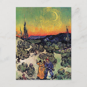 Carte Postale Vincent Van Gogh - Paysage avec couple Beaux-Arts