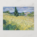 Carte Postale Vincent van Gogh | Paysage avec maïs vert, 1889<br><div class="desc">Paysage avec maïs vert,  1889 | par Vincent van Gogh | Lieu de l'art : Narodni Galerie,  Prague,  République tchèque | Artiste néerlandais | Numéro de collection d'images : XIR37647</div>