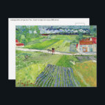 Carte Postale Vincent van Gogh - Paysage avec transport et train<br><div class="desc">Paysage avec un chariot et un train - Vincent van Gogh,  Huile sur toile,  1890,  Auvers</div>