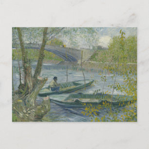 Carte Postale Vincent van Gogh - Pêche au printemps, Pont de