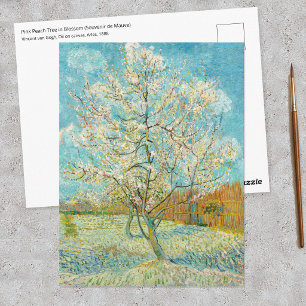 Carte Postale Vincent van Gogh - Pêcher rose en fleurs