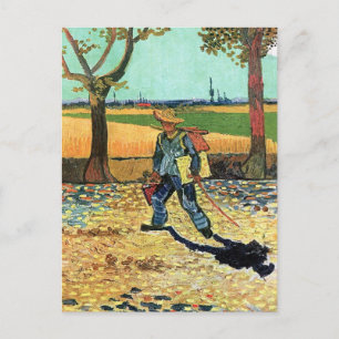 Carte Postale Vincent Van Gogh - Peintre en route pour son trava