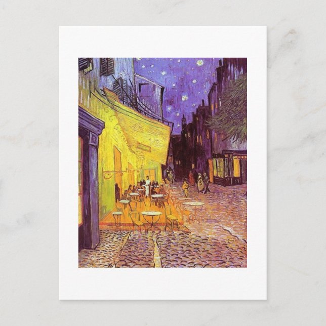 Carte Postale Vincent Van Gogh Peintures : Café Van Gogh (Devant)