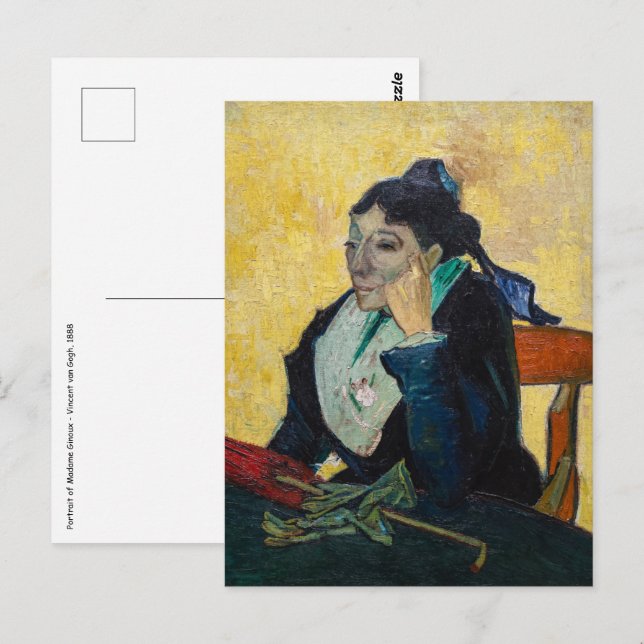 Carte Postale Vincent Van Gogh - Portrait de Madame Ginoux (Devant / Derrière)