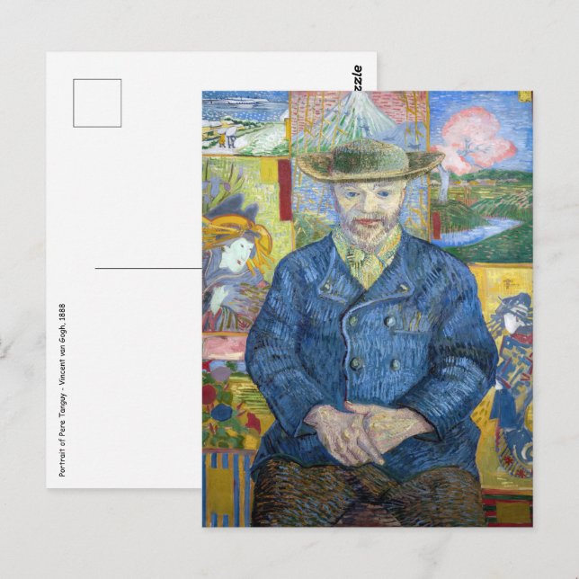 Carte Postale Vincent van Gogh - Portrait de Pere Tanguy (Devant / Derrière)