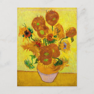 Carte Postale Vincent Van Gogh Quinze tournesols dans un vase Ar