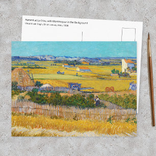 Carte Postale Vincent van Gogh - Récolte à La Crau