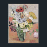 Carte Postale Vincent van Gogh | Rose et anémones, 1890<br><div class="desc">Rose et anémones,  1890 | par Vincent van Gogh | Lieu de l'art : Musée d'Orsay,  Paris,  France | Artiste néerlandais | Numéro de collection d'images : XIR33824</div>