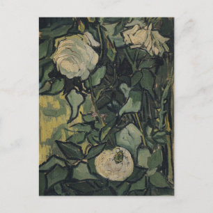 Carte Postale Vincent van Gogh - Roses et coléoptères
