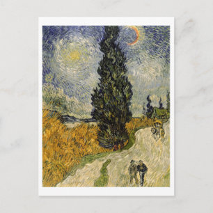 Carte Postale Vincent van Gogh   Route avec Cyprès, 1890