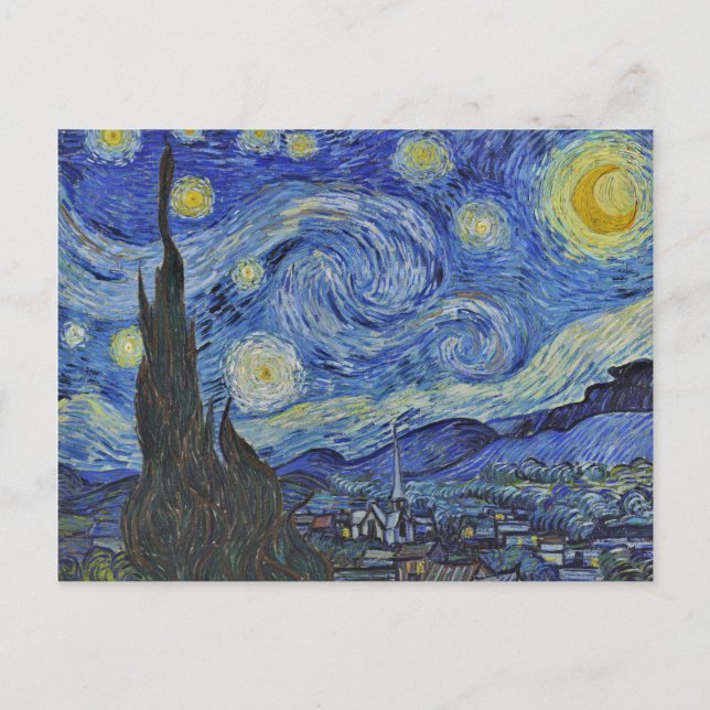 Carte Postale Vincent van Gogh Starry Night GalleryHD Fine Art (Devant)