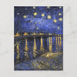 Carte Postale Vincent Van Gogh Starry Night Over The Rhone