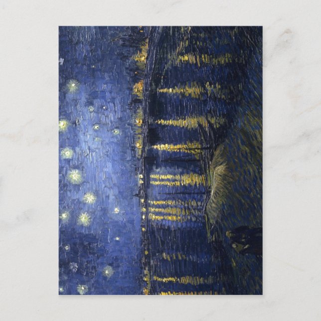 Carte Postale Vincent van Gogh Starry Nuit sur le Rhône, pai (Devant)