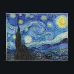 Carte Postale Vincent Van Gogh Starry Nuit Vintage Art<br><div class="desc">Vincent Van Gogh Starry Nuit Vintage Art</div>