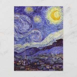 Carte Postale Vincent Van Gogh Starry Nuit Vintage Art Pos