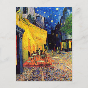 Carte Postale Vincent Van Gogh - Terrasse de café la nuit Beaux-