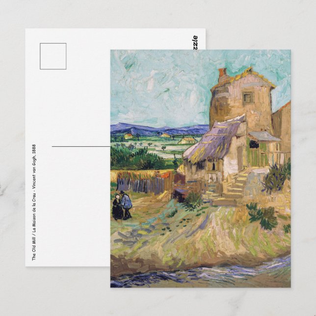 Carte Postale Vincent van Gogh - The Old Mill (Devant / Derrière)