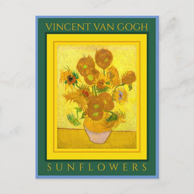 CARTE POSTALE VINCENT VAN GOGH ...TOURNESOLS (Devant)