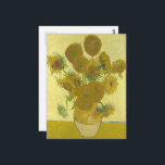 Carte Postale Vincent Van Gogh - Tournesols, Quatrième Version<br><div class="desc">Vincent Van Gogh - Tournesols,  Sonnenblumen,  Quatrième Version,  1888.</div>