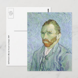 Carte Postale Vincent van Gogh - Van Gogh Autoportrait en bleu