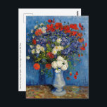 Carte Postale Vincent van Gogh - Vase avec Cornflowers & Poppies<br><div class="desc">Vase avec des fleurs de Cornouailles et des pavots - Vincent van Gogh,  Huile sur toile,  1887,  Paris</div>