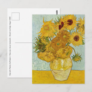 Carte Postale Vincent Van Gogh - Vase avec douze tournesols