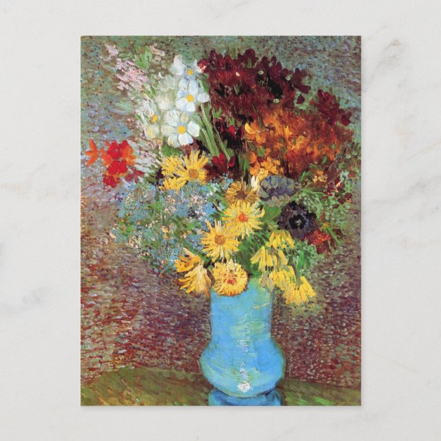 Carte Postale Vincent Van Gogh - Vase Avec Marguerites Et Anémon (Devant)