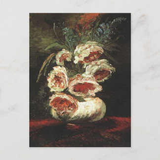 Carte Postale Vincent van Gogh Vase avec Peonies