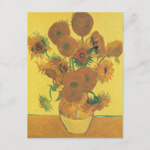 Carte Postale Vincent van Gogh - Vase avec quinze tournesols