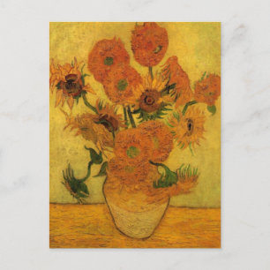 Carte Postale Vincent van Gogh Vase de vie morte avec 15 tournes