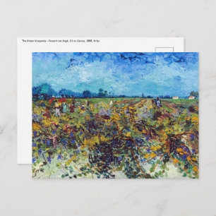 Carte Postale Vincent van Gogh - Vignoble vert