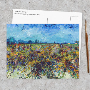 Carte Postale Vincent van Gogh - Vignoble vert