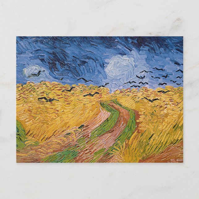 Carte Postale Vincent van Gogh | Wheatfield with Crows, 1890 (Devant)