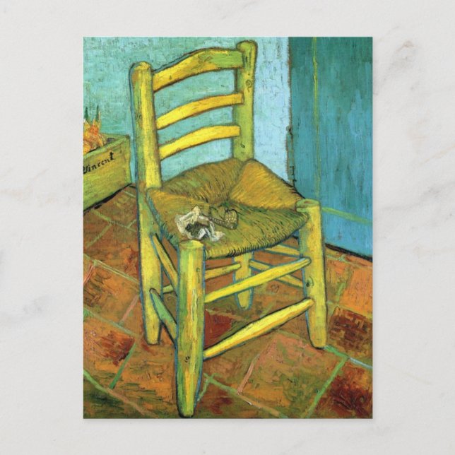 Carte Postale Vincent's Chair par Van Gogh (Devant)