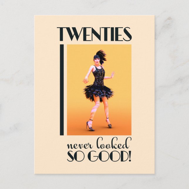Carte Postale Vingt ans n'avaient jamais l'air si bon Vintage (Devant)
